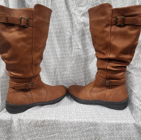Savaii Women's Tan Boots Lined With Fur Size 9.5 - Picture 2 of 7